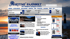 What Maritimehajosbolt.hu website looked like in 2023 (1 year ago)
