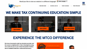 What Mytaxcoursesonline.com website looked like in 2023 (1 year ago)