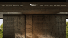 What Minotti.com website looked like in 2023 (1 year ago)