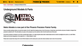 What Metromodels.net website looked like in 2023 (1 year ago)