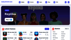 What Modapktop.com website looked like in 2023 (1 year ago)