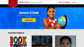 What Mallina.org website looked like in 2023 (1 year ago)
