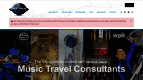 What Musictravel.com website looked like in 2023 (1 year ago)