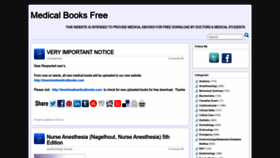 What Medicalbooksfree.com website looked like in 2023 (1 year ago)