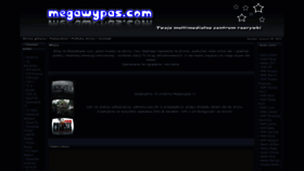 What Megawypas.pl website looked like in 2023 (1 year ago)