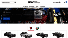 What Mgocspares.co.uk website looked like in 2023 (1 year ago)