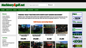 What Machinery4golf.net website looked like in 2023 (1 year ago)