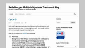 What Myelomablog.com website looked like in 2023 (1 year ago)