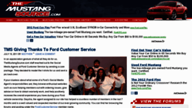What Mustangsource.com website looked like in 2011 (12 years ago)