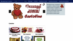 What Messaggiauguricartoline.com website looked like in 2023 (1 year ago)