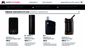 What Magicvaporizers.pl website looked like in 2023 (1 year ago)