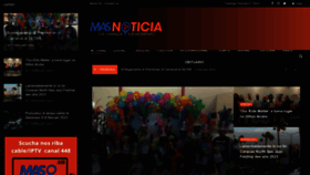 What Masnoticia.com website looked like in 2023 (1 year ago)