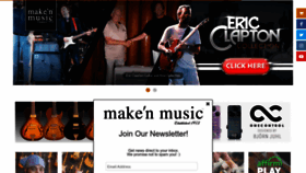 What Makenmusic.com website looked like in 2023 (1 year ago)