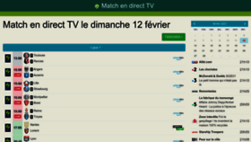 What Match-en-direct.tv website looked like in 2023 (1 year ago)