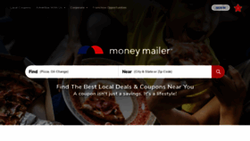 What Moneymailer.com website looked like in 2023 (1 year ago)