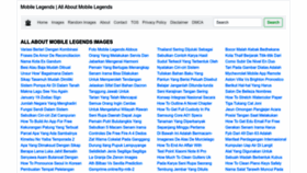 What Mobillegends.net website looked like in 2023 (1 year ago)