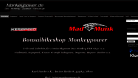What Monkeypower.de website looked like in 2023 (1 year ago)