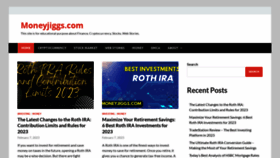 What Moneyjiggs.com website looked like in 2023 (2 years ago)