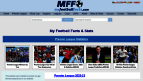 What Myfootballfacts.com website looked like in 2023 (1 year ago)
