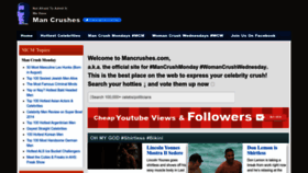 What Mancrushes.com website looked like in 2023 (1 year ago)