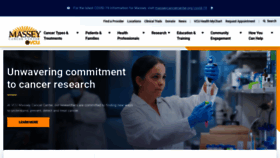 What Masseycancercenter.org website looked like in 2023 (1 year ago)