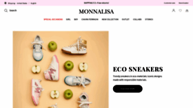 What Monnalisa.com website looked like in 2023 (1 year ago)