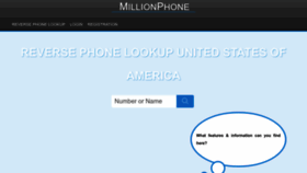 What Millionphone.net website looked like in 2023 (1 year ago)
