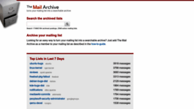 What Mail-archive.com website looked like in 2023 (1 year ago)