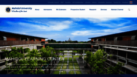 What Mahidol.ac.th website looked like in 2023 (1 year ago)