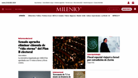 What Milenio.com website looked like in 2023 (1 year ago)
