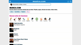 What Musica.com website looked like in 2023 (1 year ago)