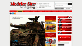 What Modelersite.com website looked like in 2023 (1 year ago)