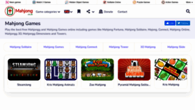 What Mahjong.co.uk website looked like in 2023 (1 year ago)