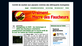 What Marredesfaucheurs.fr website looked like in 2023 (1 year ago)