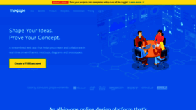 What Moqups.com website looked like in 2023 (1 year ago)