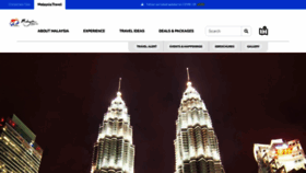 What Malaysia.travel website looked like in 2023 (1 year ago)