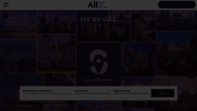 What Mercure.com website looked like in 2023 (1 year ago)