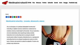 What Menstruacnenohavicky.info website looked like in 2023 (1 year ago)