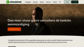 What Milieudefensie.nl website looked like in 2023 (1 year ago)