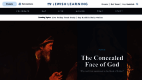 What Myjewishlearning.com website looked like in 2023 (1 year ago)
