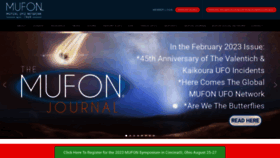 What Mufon.com website looked like in 2023 (1 year ago)