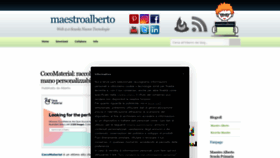 What Maestroalberto.it website looked like in 2023 (1 year ago)