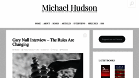 What Michael-hudson.com website looked like in 2023 (2 years ago)