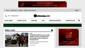 What Mississauga.com website looked like in 2023 (1 year ago)
