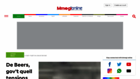What Mmegi.bw website looked like in 2023 (1 year ago)