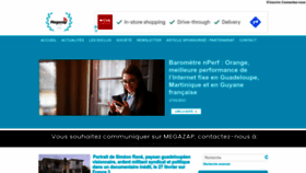 What Megazap.fr website looked like in 2023 (1 year ago)