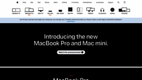 What Mac.com website looked like in 2023 (2 years ago)