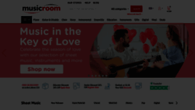 What Musicroom.com website looked like in 2023 (1 year ago)