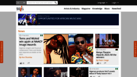 What Musicinafrica.net website looked like in 2023 (1 year ago)