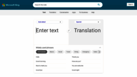 What Microsofttranslator.com website looked like in 2023 (1 year ago)